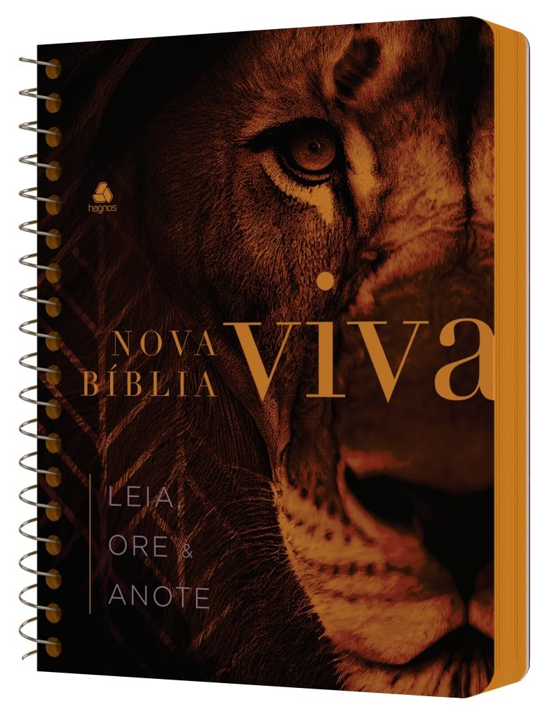 Nova Bíblia Viva - Leia, Ore e Anote - Leão Força e Poder: Com abas adesivas e palavras de Jesus em vermelhoCapa dura – 28 junho 2023 Books