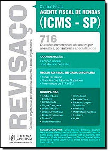Revisaco - Agente Fiscal De Rendas (Icms-Sp) - Questoes Comentadas (Em Portuguese do Brasil) Books