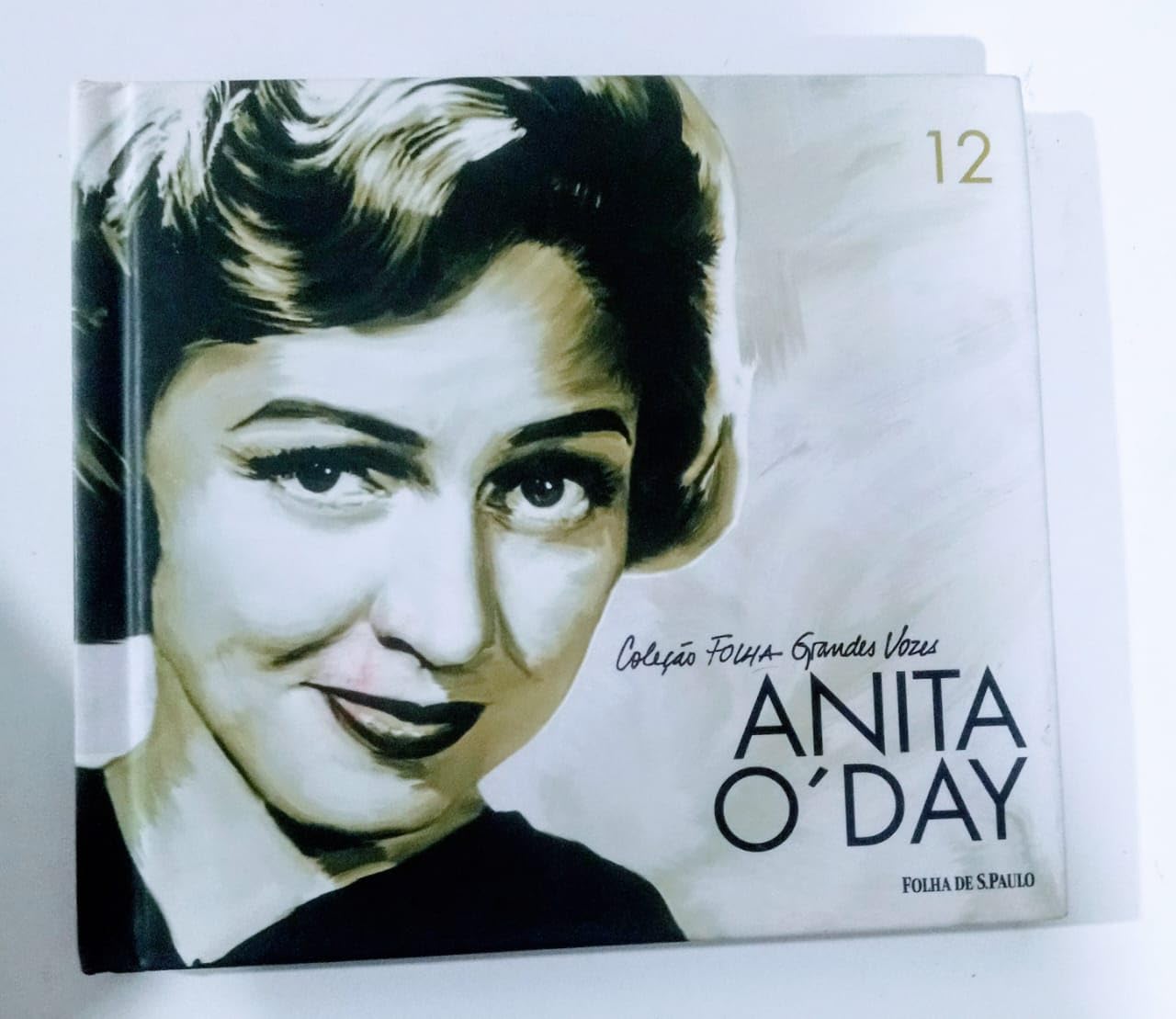 livro fisico com cd coleco folha grandes vozes volume 12 anita oday book