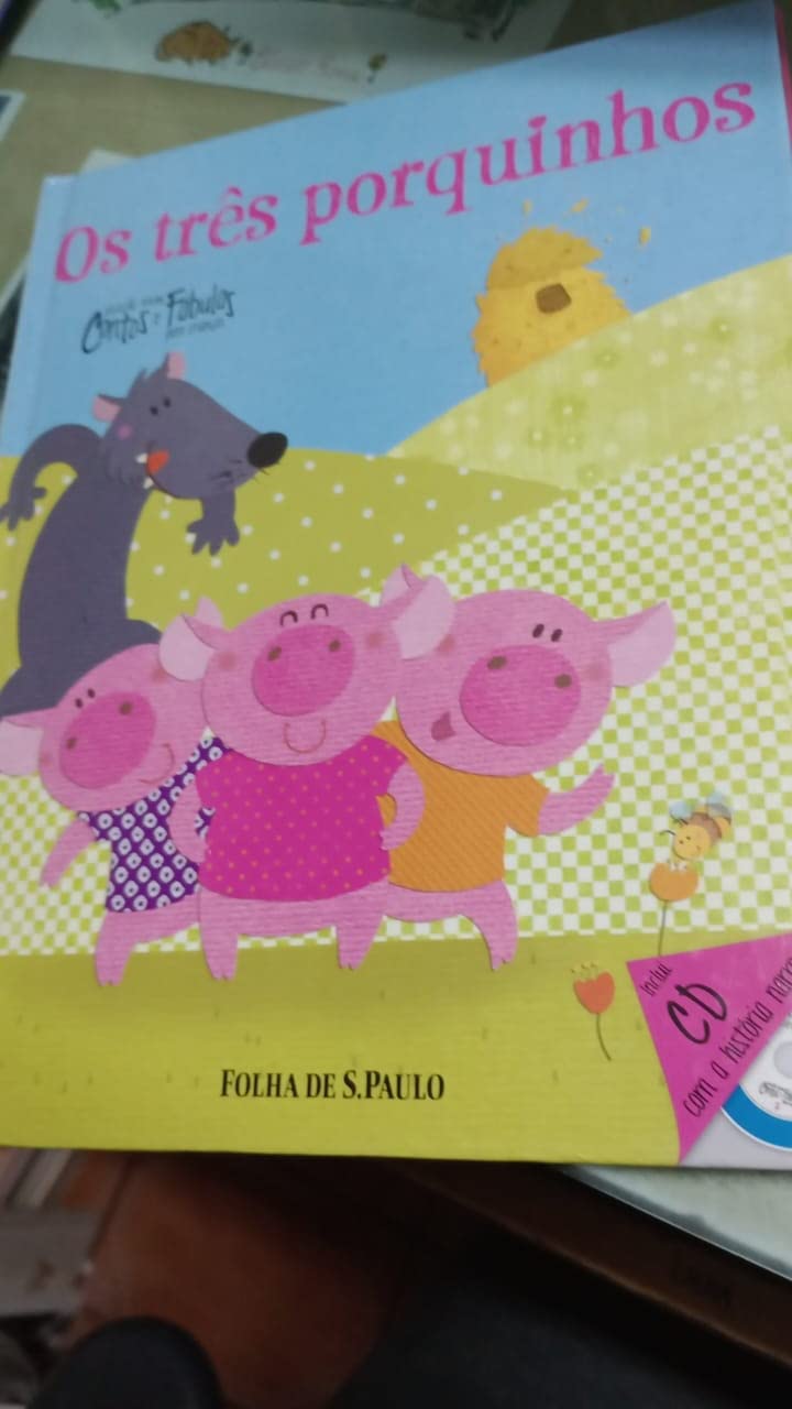 livro os trs porquinhos coleco folha contos e fabulas para criancas folha de s paulo 2014 book