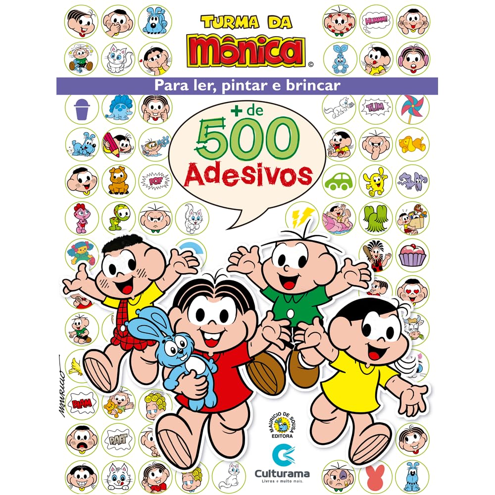 Turma da Monica - 500 Adesivos (Em Portugues do Brasil) Books
