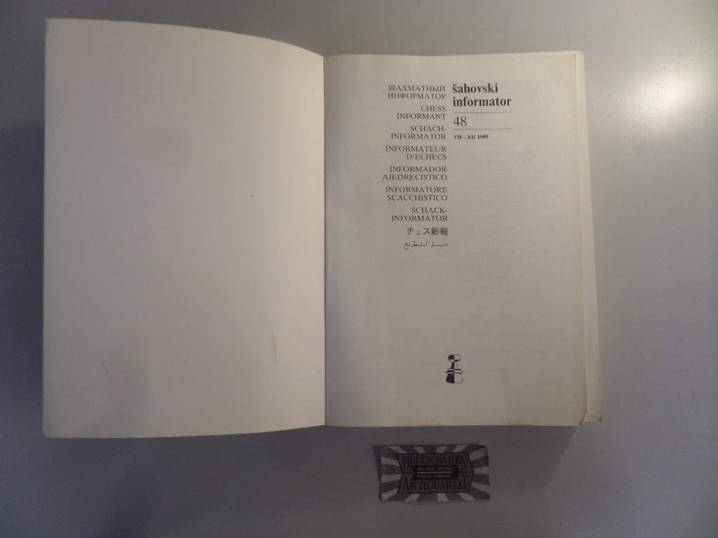 Sahovski Informator 48 (Schach Informator) Books