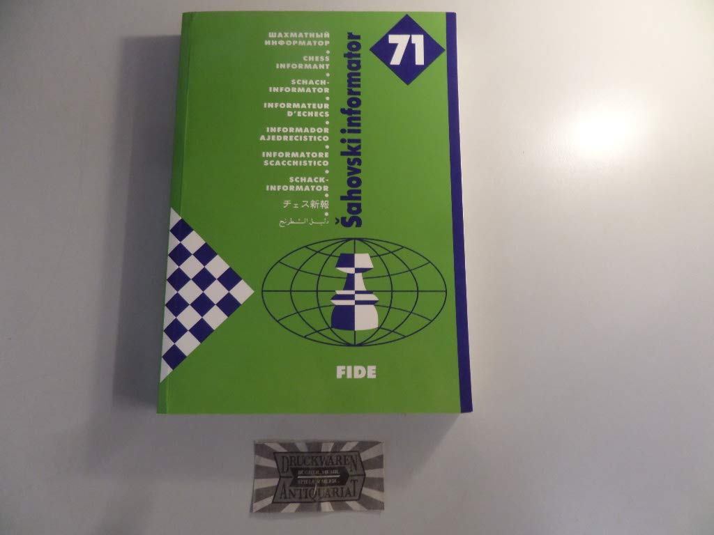 sahovski informator 71 chess informant (Schach Inf Books