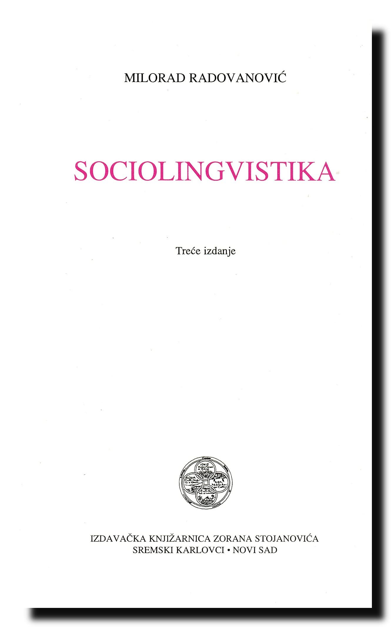 SOCIOLINGVISTIKA, R a d o v a n o v i c book