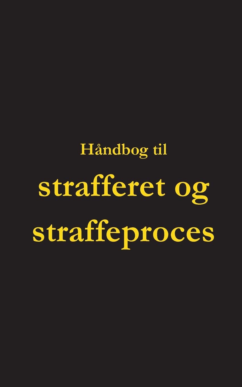 Product Image: Håndbog til strafferet og straffeproces