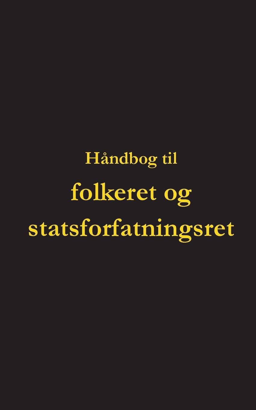 Håndbog til folkeret og statsforfatningsret Law