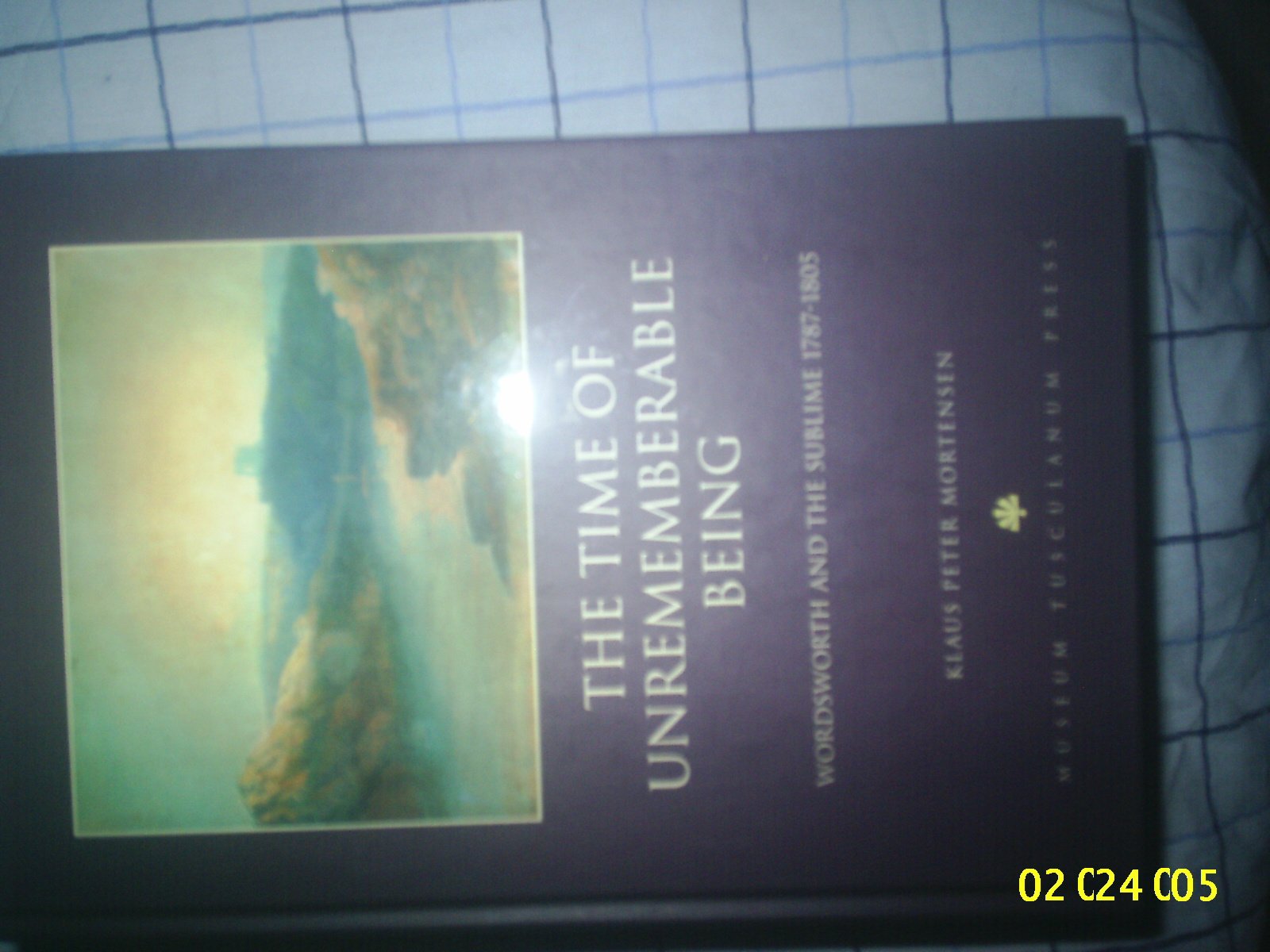 The Time of Unrememberable Being: Wordsworth and the Sublime 1787-1805 book