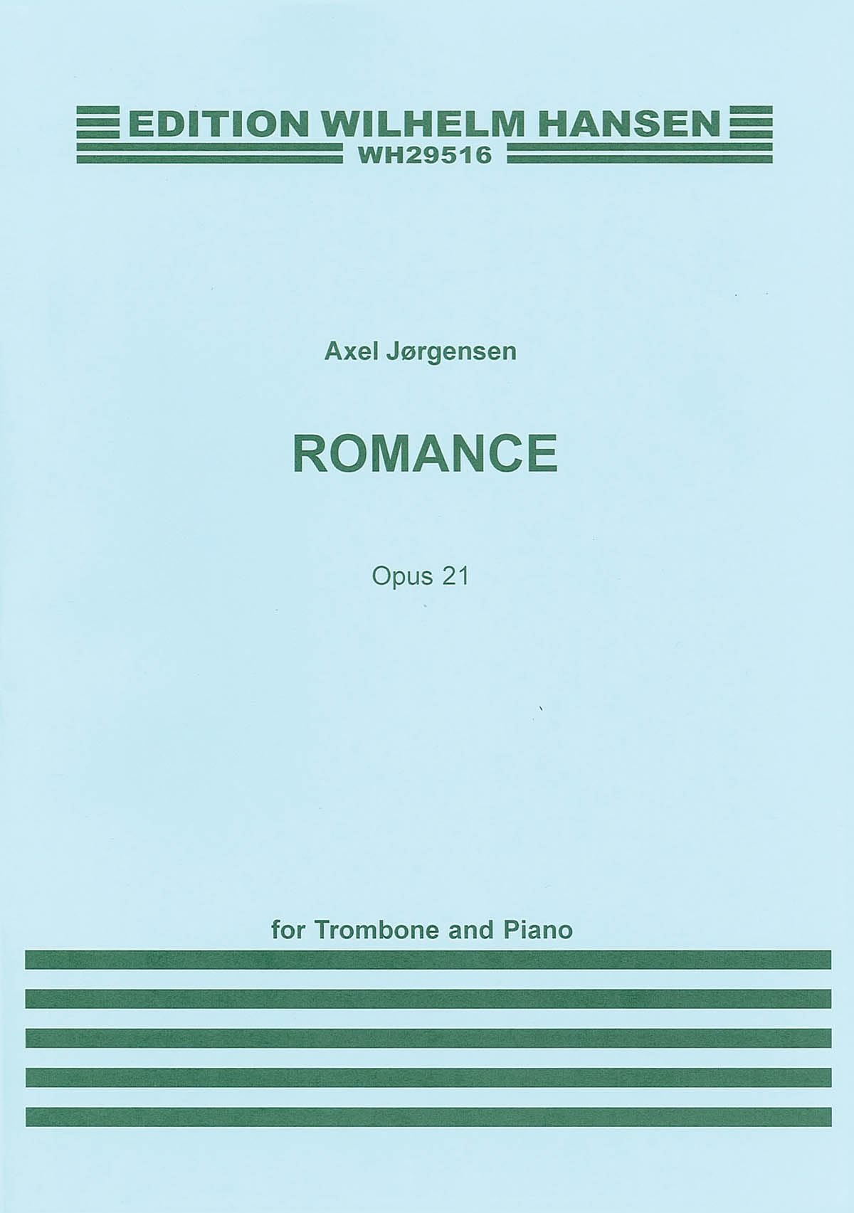 Romance Op.21 For Trombone And Piano. Buch und Einzelstimme(n) Sheet Music