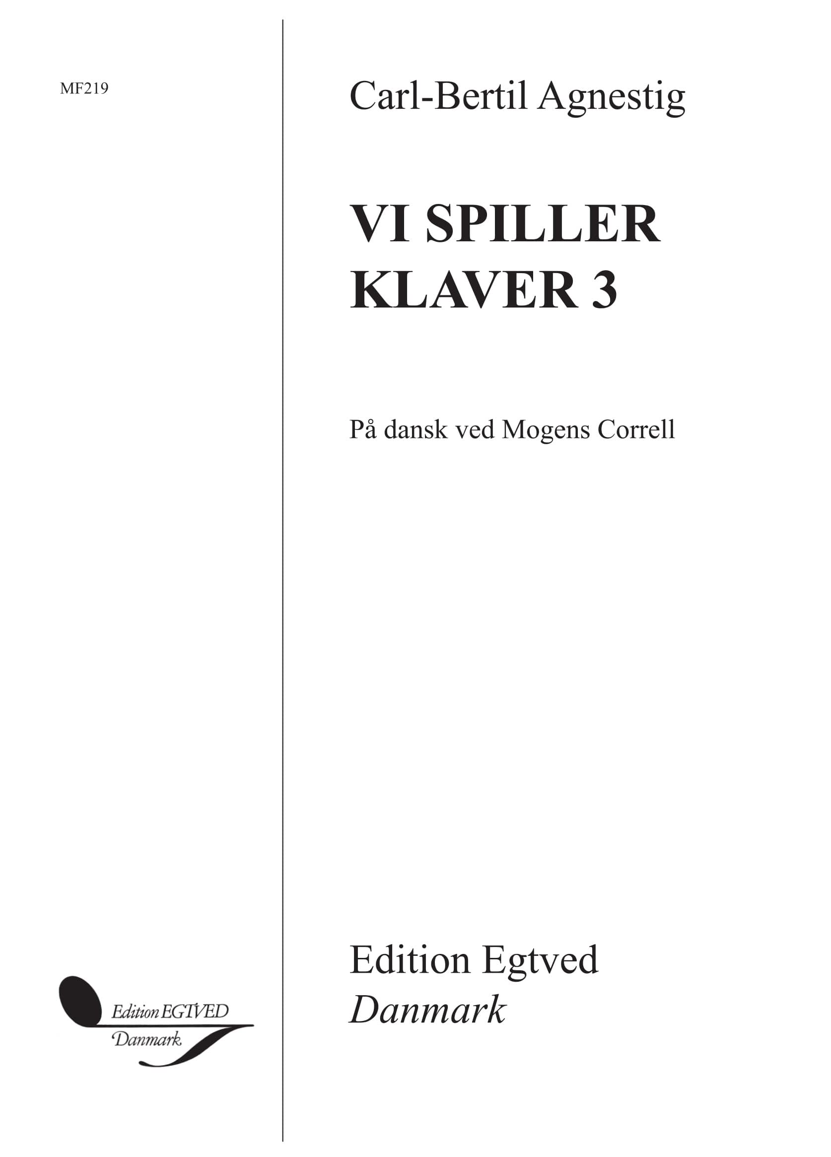 vi Spiller Klaver 3: Piano Books