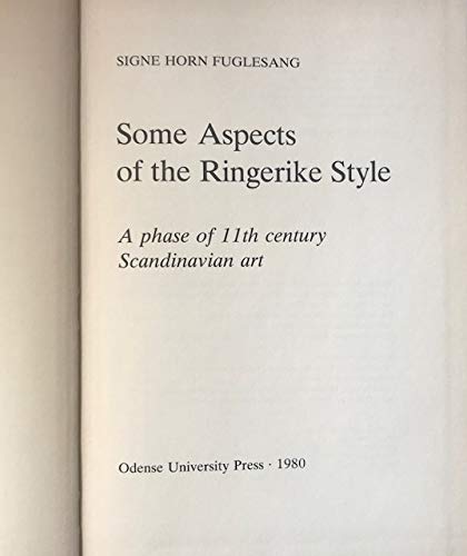 Some Aspects of the Ringerike Style: A Phase of 11th Century Scandinavian Art (Mediaeval Scandinavia Supplements, Band 1) Film, Art & Culture