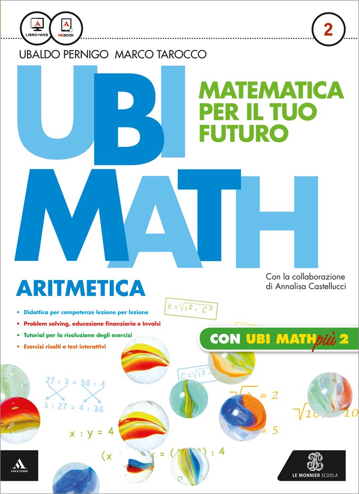 Ubi math. Matematica per il futuro. Aritmetica-Geometria 2-Quaderno Ubi math più. Per la Scuola media. Con e-book. Con espansione online (Vol. 2) Professional & Reference Books