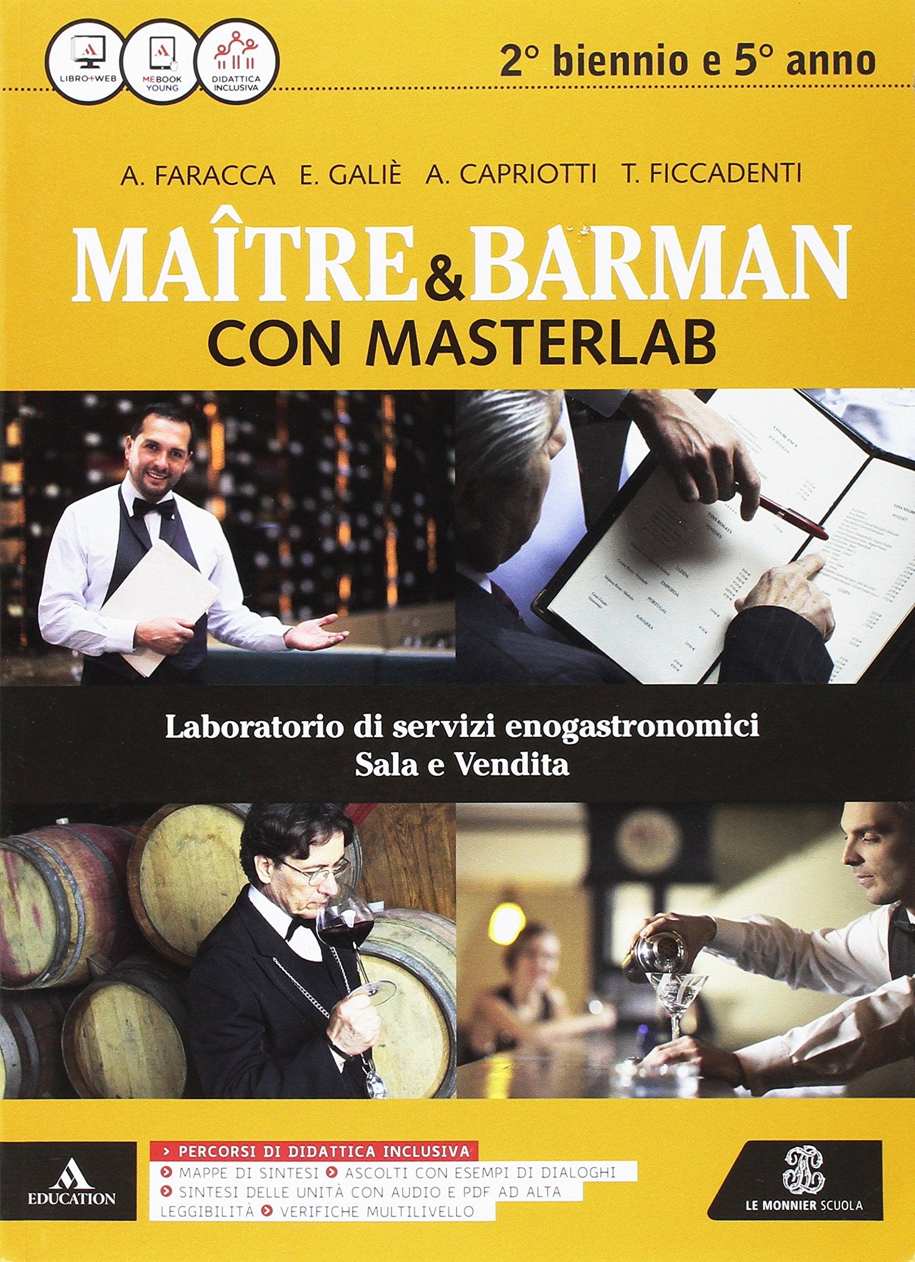 Masterlab. Maître e barman. Vol. unico. Per gli Ist. professionali alberghieri. Con e-book. Con espansione online Professional & Reference Books