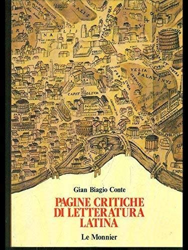 Pagine critiche di letteratura latina. Per il triennio book