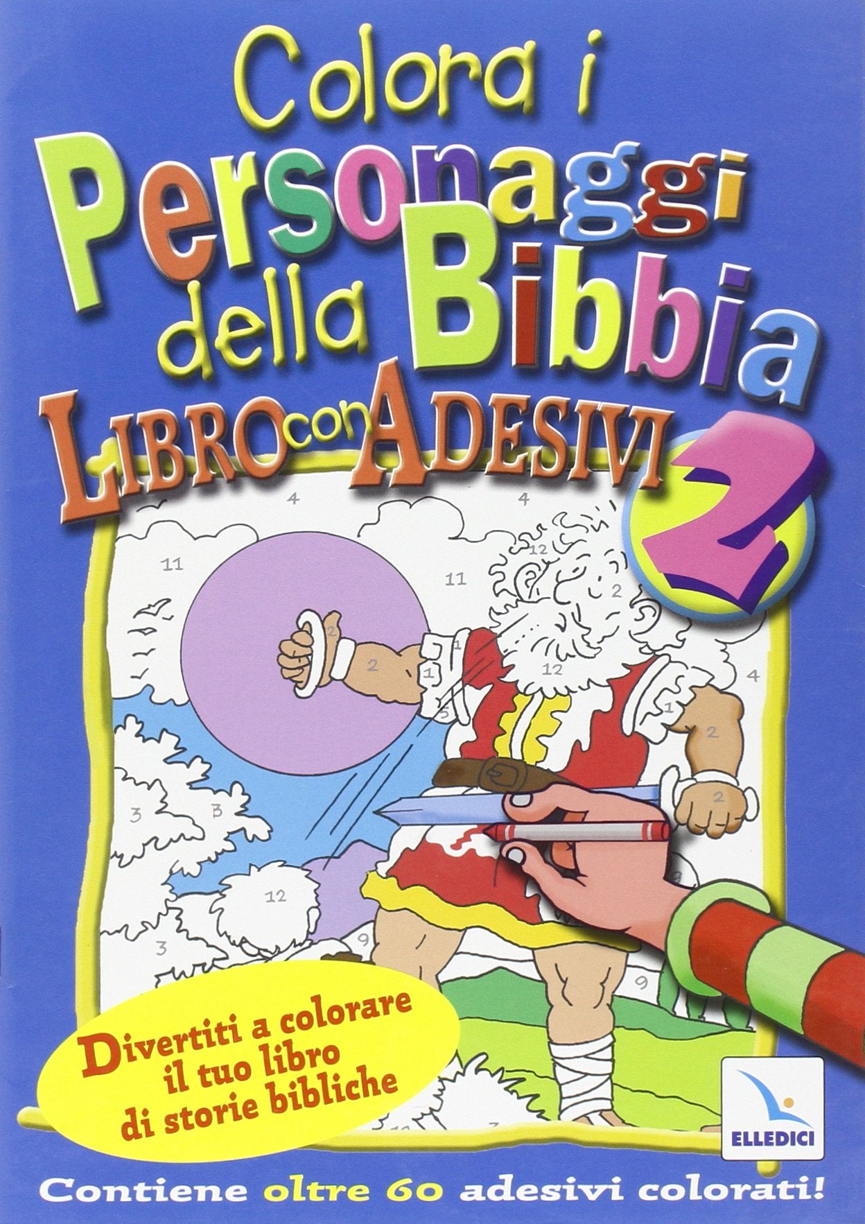 Colora i personaggi della Bibbia. Con adesivi Children's books