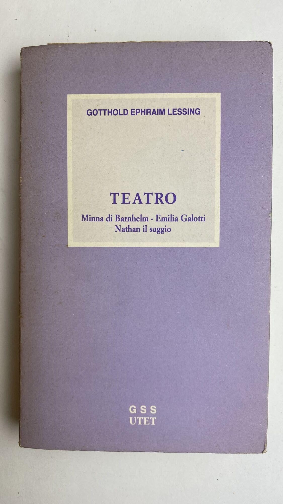 TEATRO. Minnadi Barnhelm - Emilia Galotti - Natha book