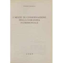 I mezzi di conservazione della garanzia patrimoniale - Nicola Distaso book