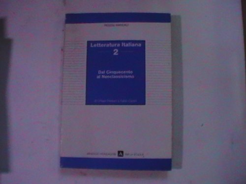 Letteratura Italiana 2 (Piccoli Manuali 5) book