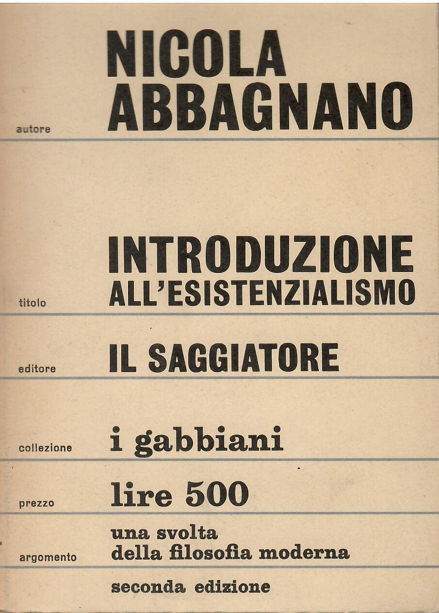 Introduzione all'esistenzialismo book