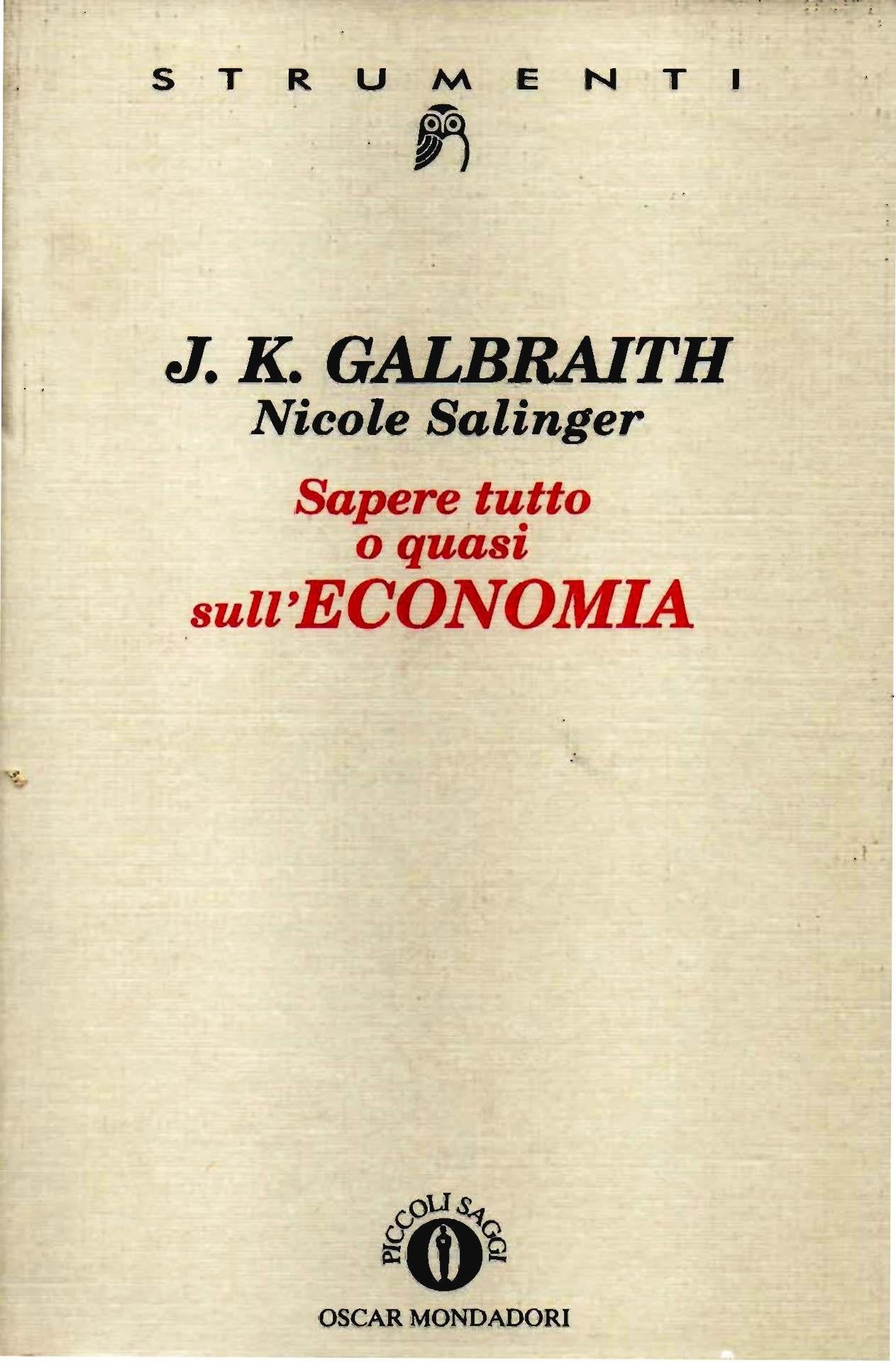 Sapere tutto o quasi sull'economia book