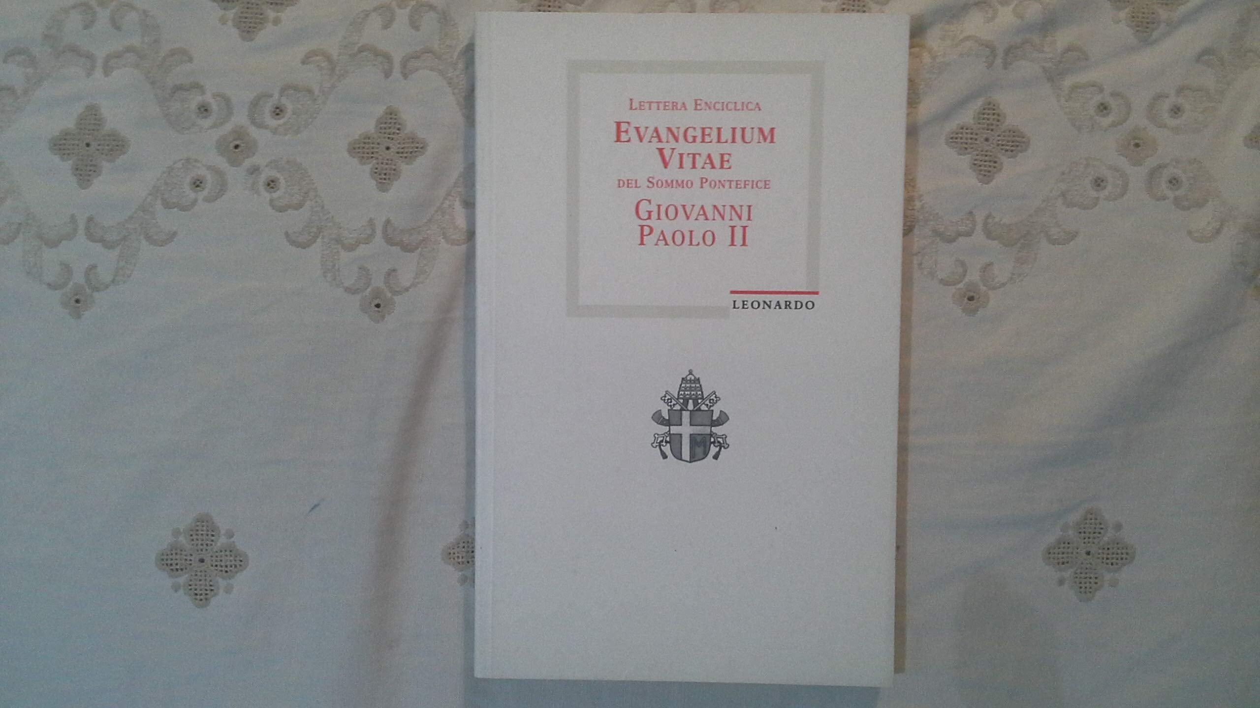 Lettera enciclica Evangelium vitae book