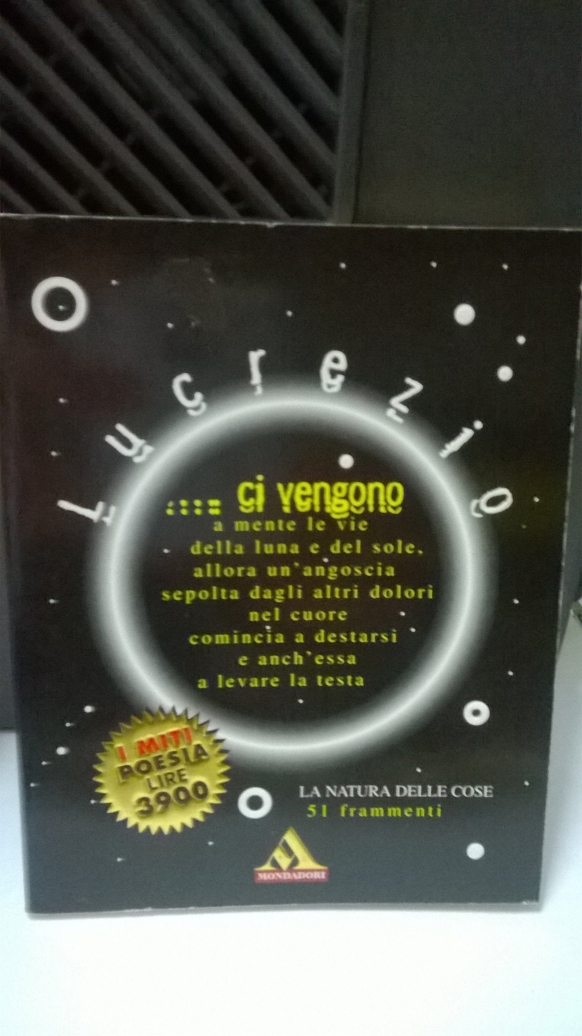 La natura delle cose book