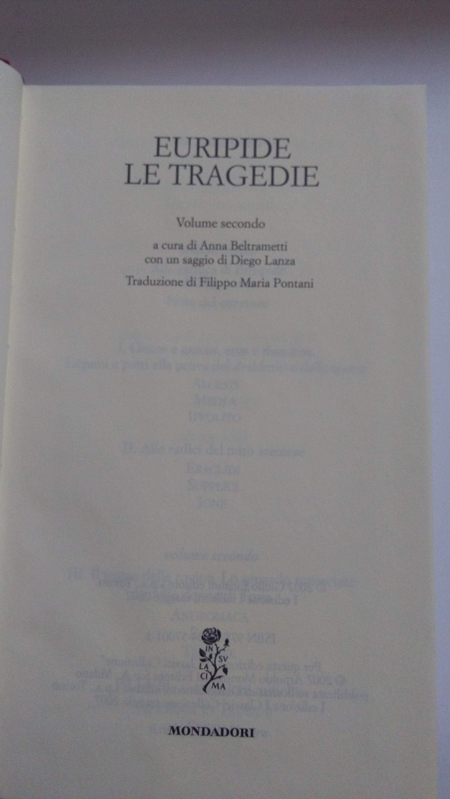 Le tragedie. Testo greco a fronte (Vol. 2) book