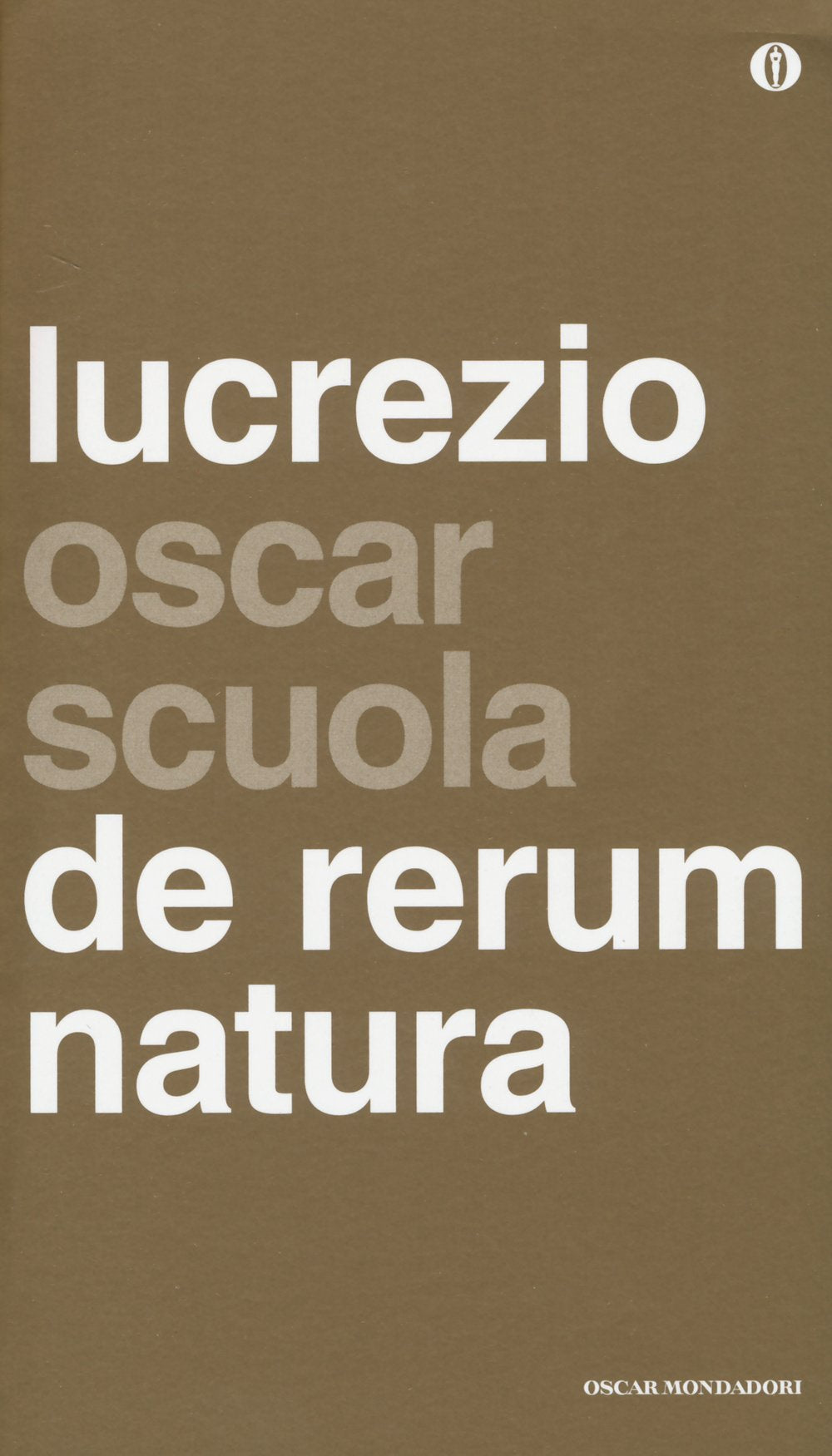 De rerum natura. Testo latino a fronte book