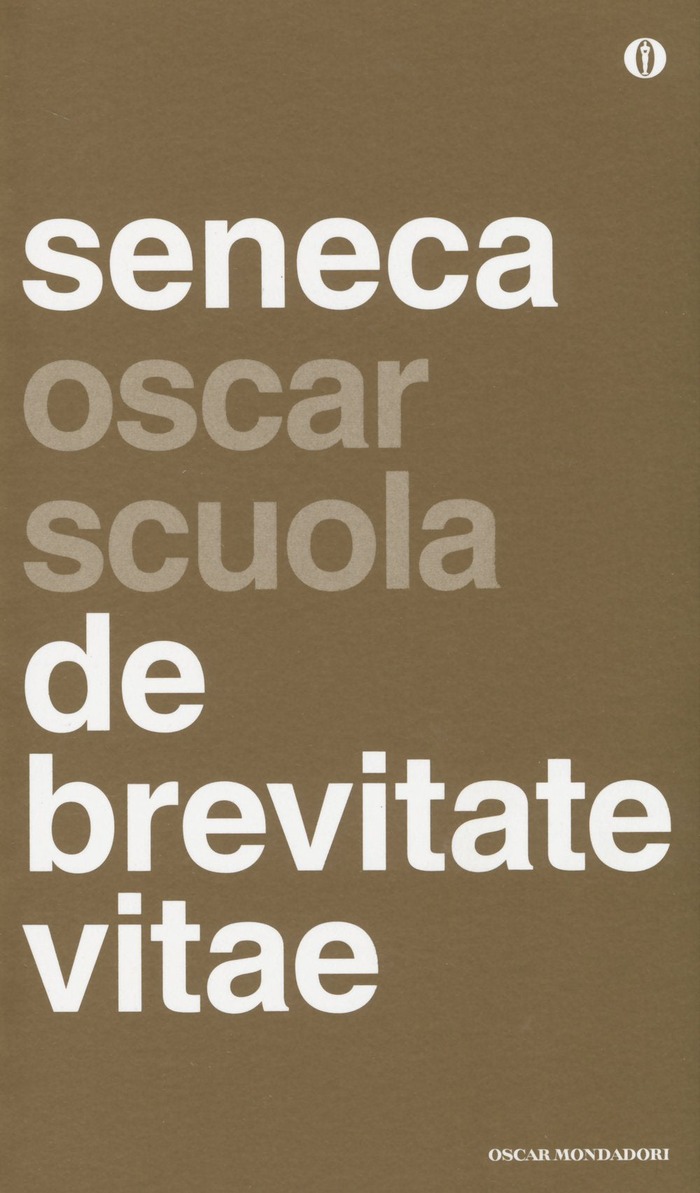 De brevitate vitae. Testo latino fronte book