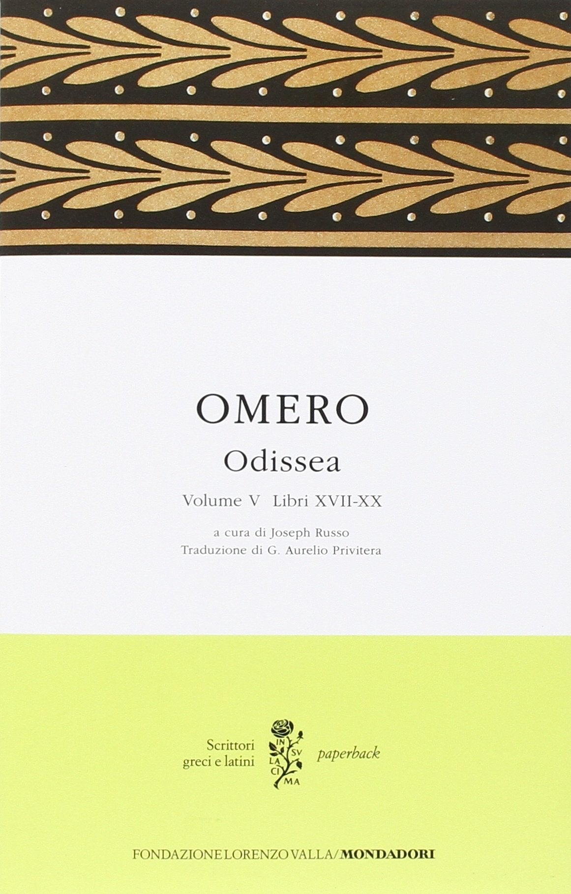 Odissea. Testo greco a fronte. Libri XVII-XX (Vol. 5) book