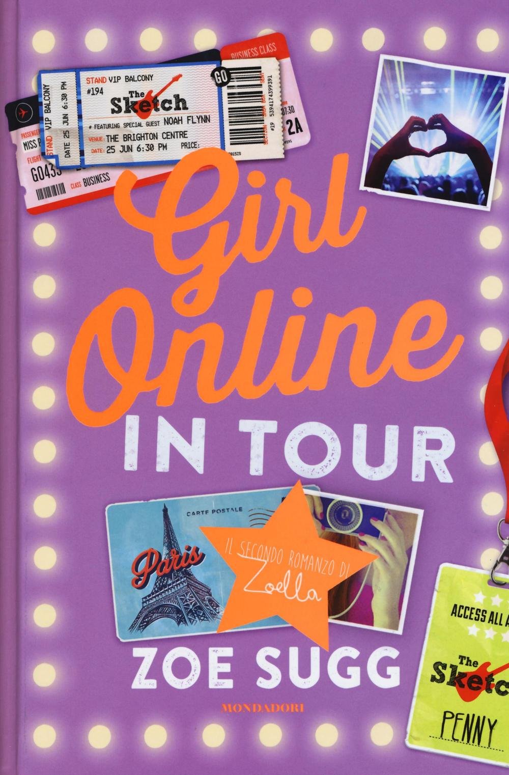 Girl online in tour book
