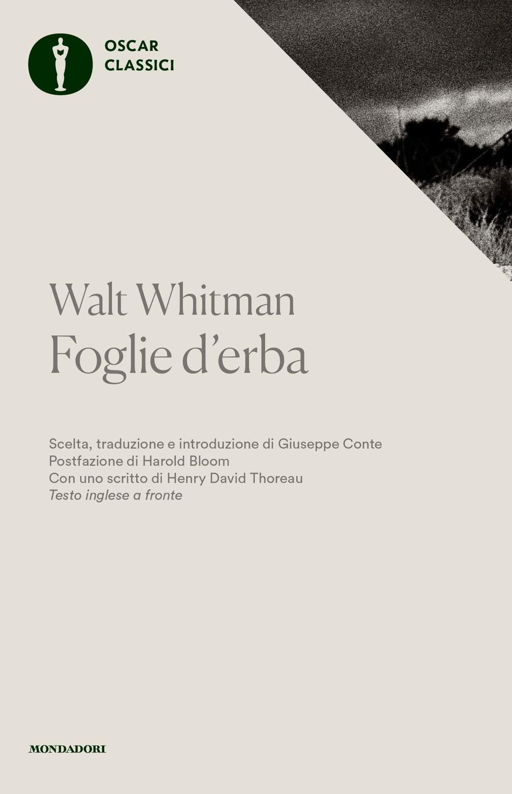 Foglie d'erba. Testo inglese a fronte book