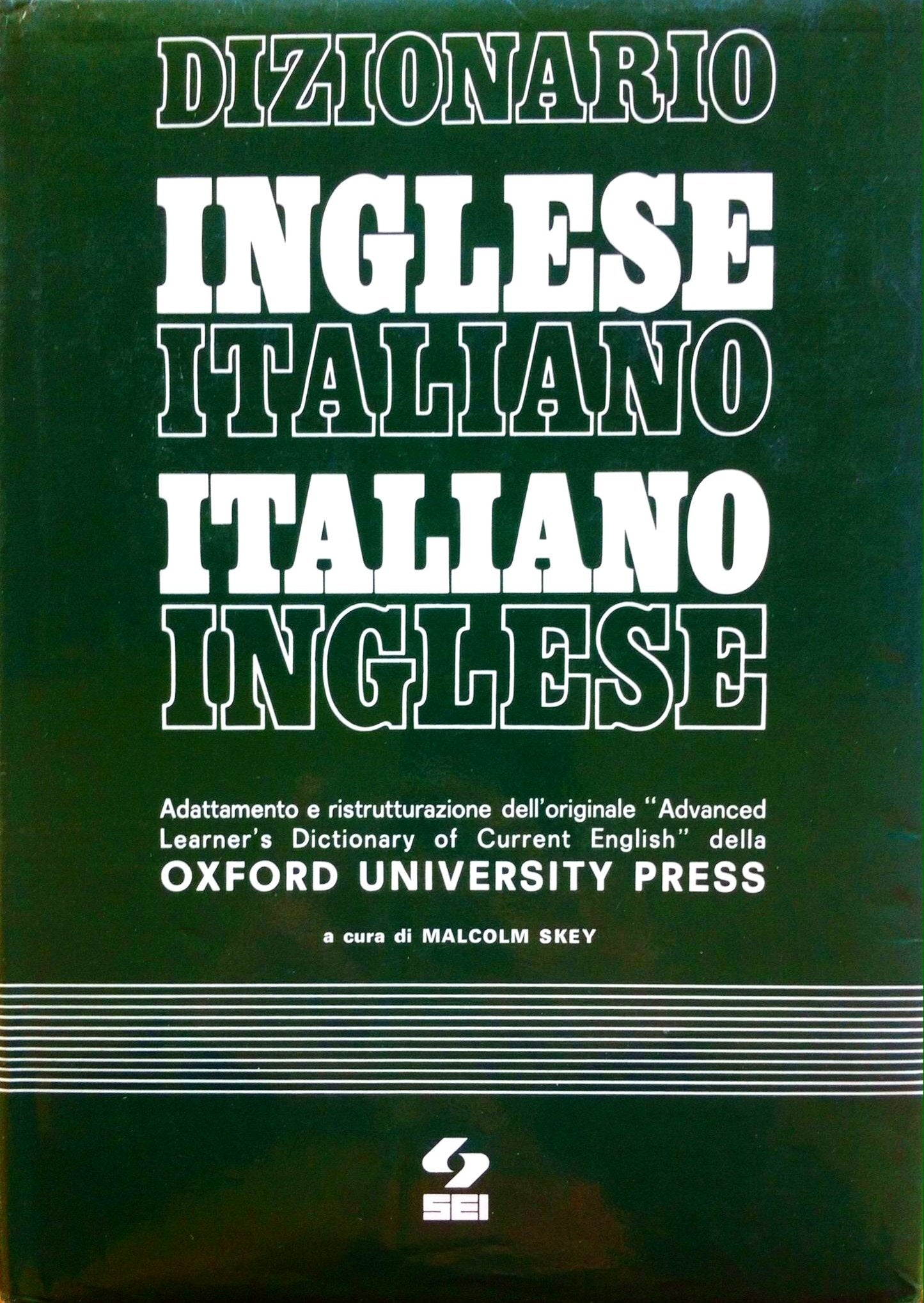 Dizionario Inglese-Italiano--Italiano-Englese Zanichelli: Adattamento e Ristrutturazione Dell'Originale "Advanced Learner's Dictionary of Current English" Della Oxford University Press (Atlanti) Foreign Languages ​​& Dictionaries