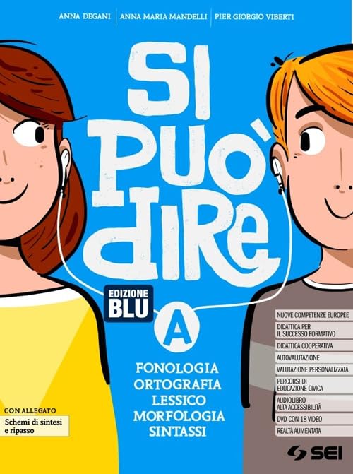 Si può dire. Ediz. blu. Con Schemi di sintesi e ripasso, Schede di lessico e Laboratorio. Per la Scuola media. Con e-book. Con espansione online. Con DVD-ROM (Vol. A-B) Professional & Reference Books