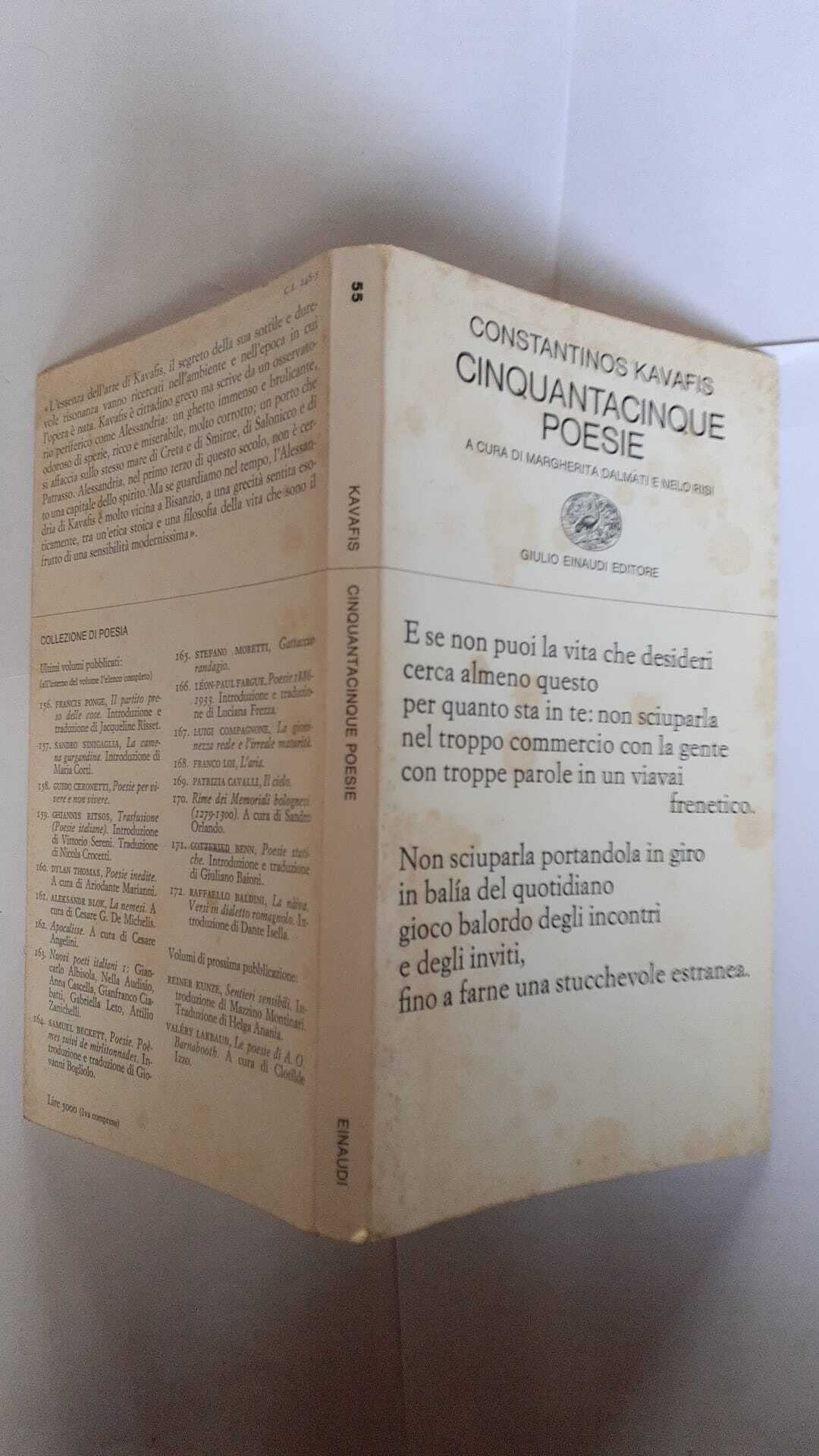 Cinquantacinque poesie (Collezione di poesia, Band 55) Poetry