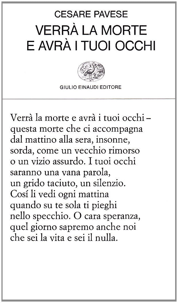 Verrà la morte e avrà i tuoi occhi book