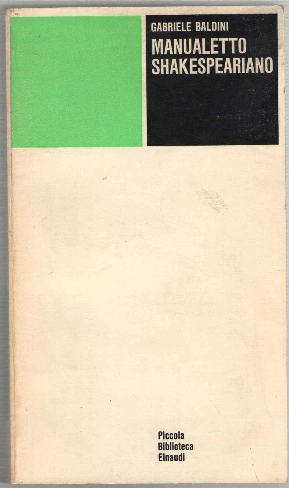 Manualetto shakespeariano book