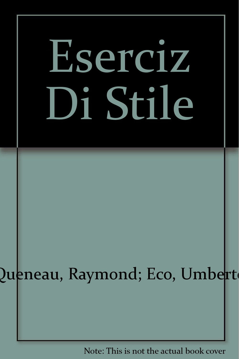 Eserciz Di Stile book