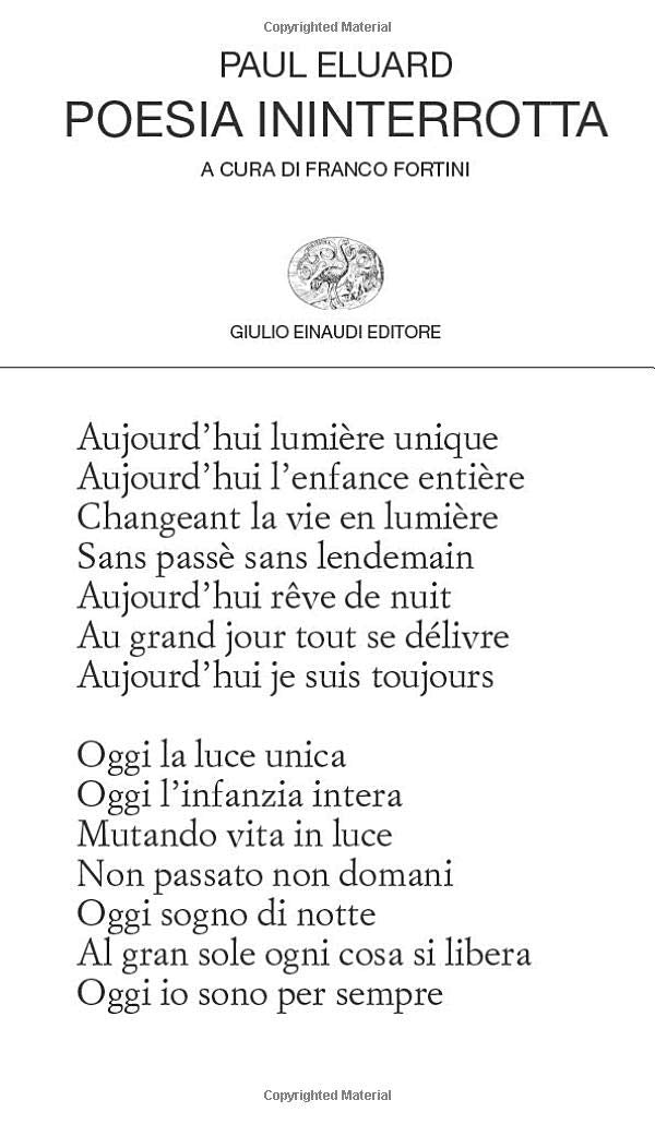 Poesia ininterrotta (Collezione di Poesia, Band 134) Poetry