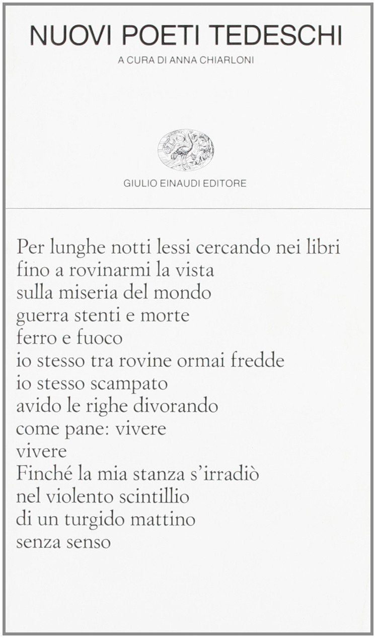 Nuovi poeti tedeschi (Collezione di poesia, Band 244) Poetry