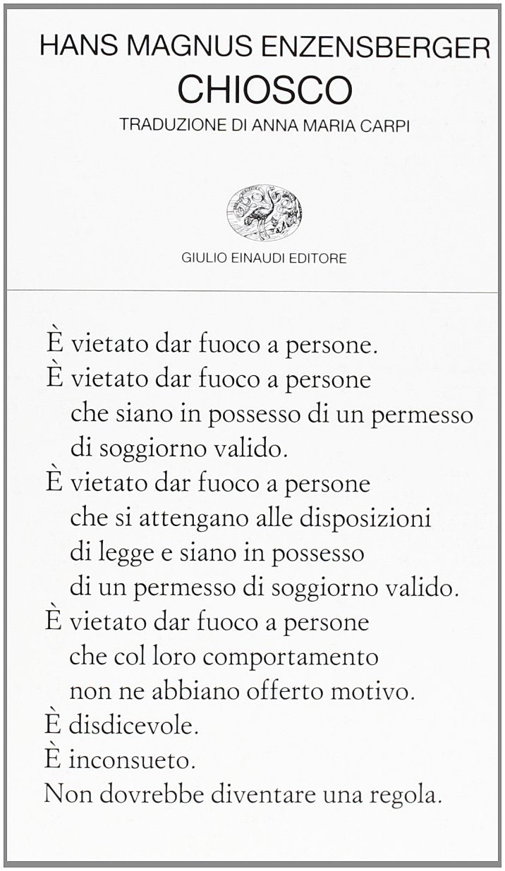 Chiosco. Testro tedesco a fronte Poetry