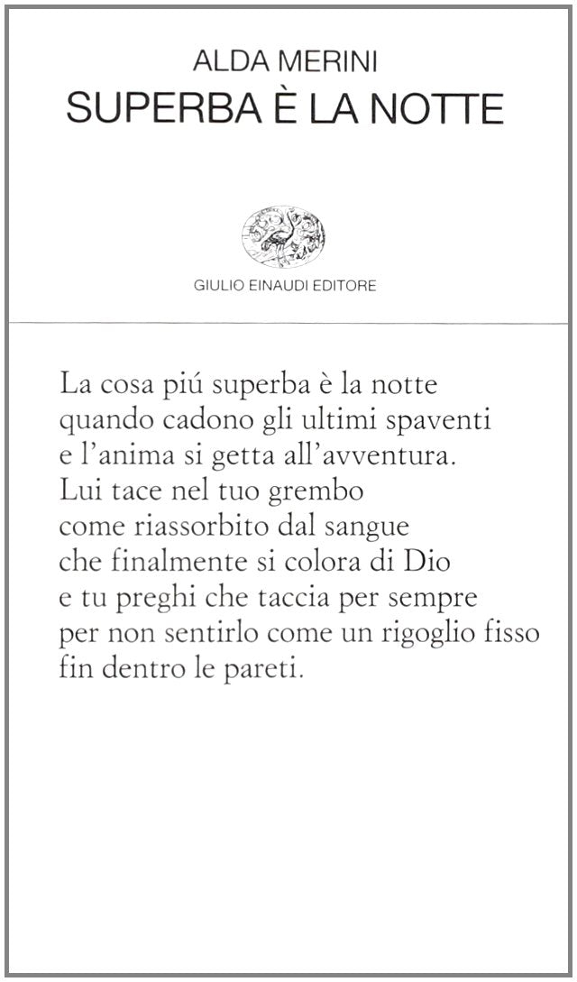 Superba è la notte (Collezione di poesia, Band 286) Contemporary literature