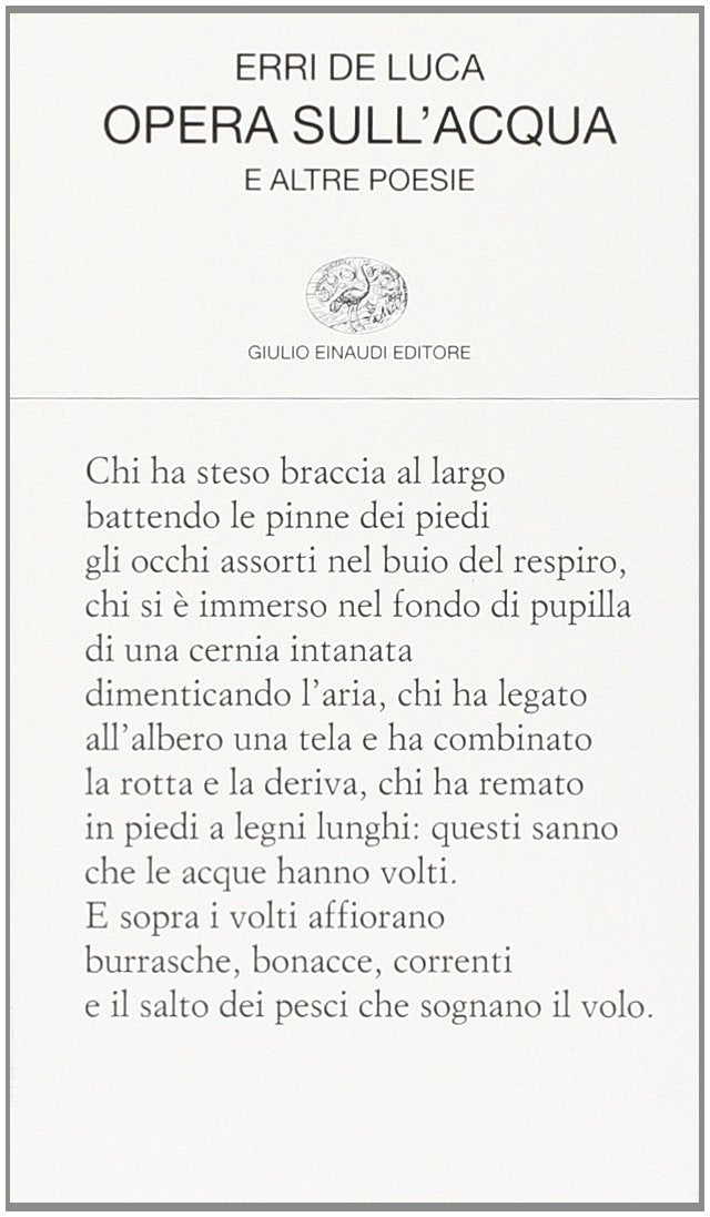 Opera sull'acqua e altre poesie book
