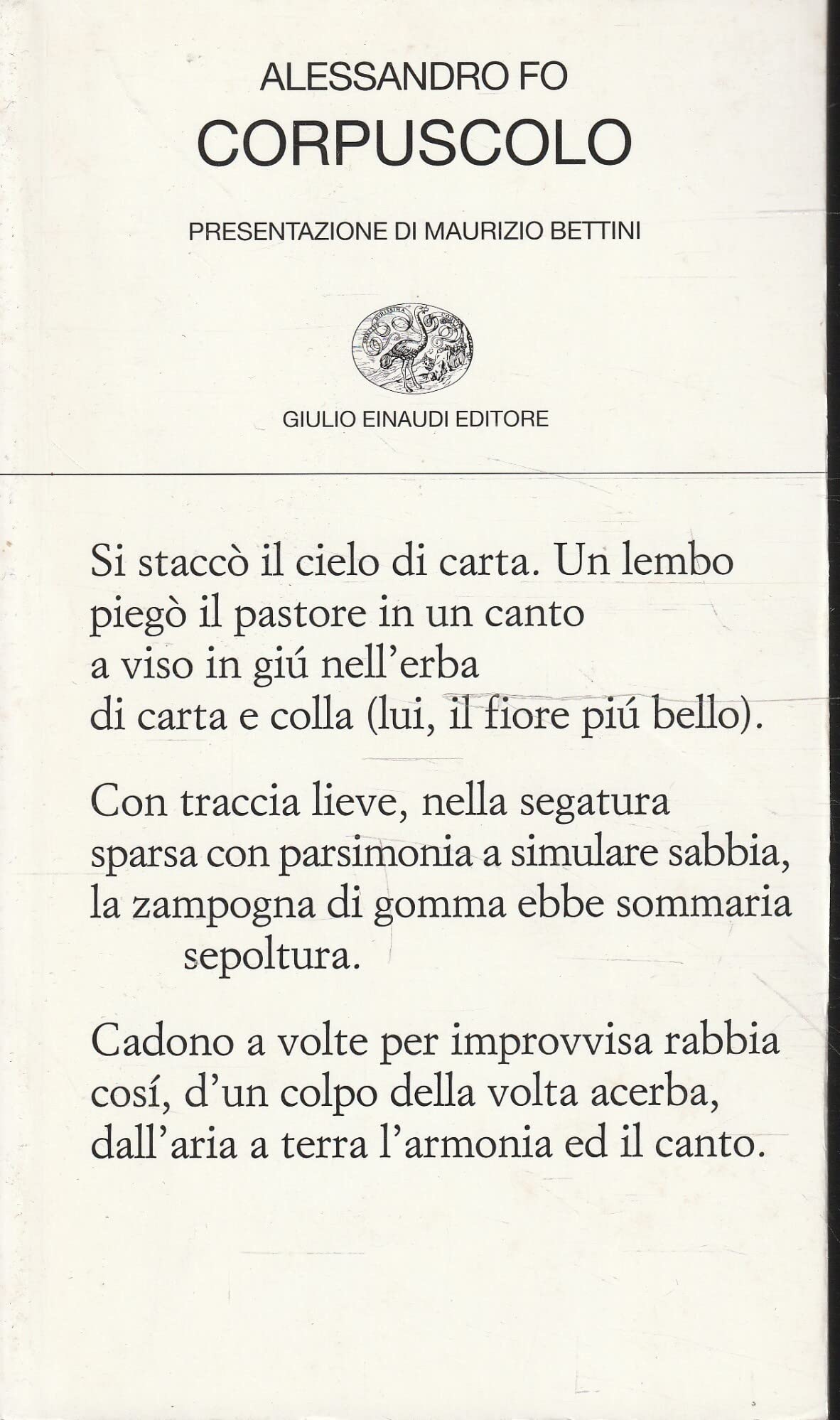 Corpuscolo (Collezione di poesia) Poetry