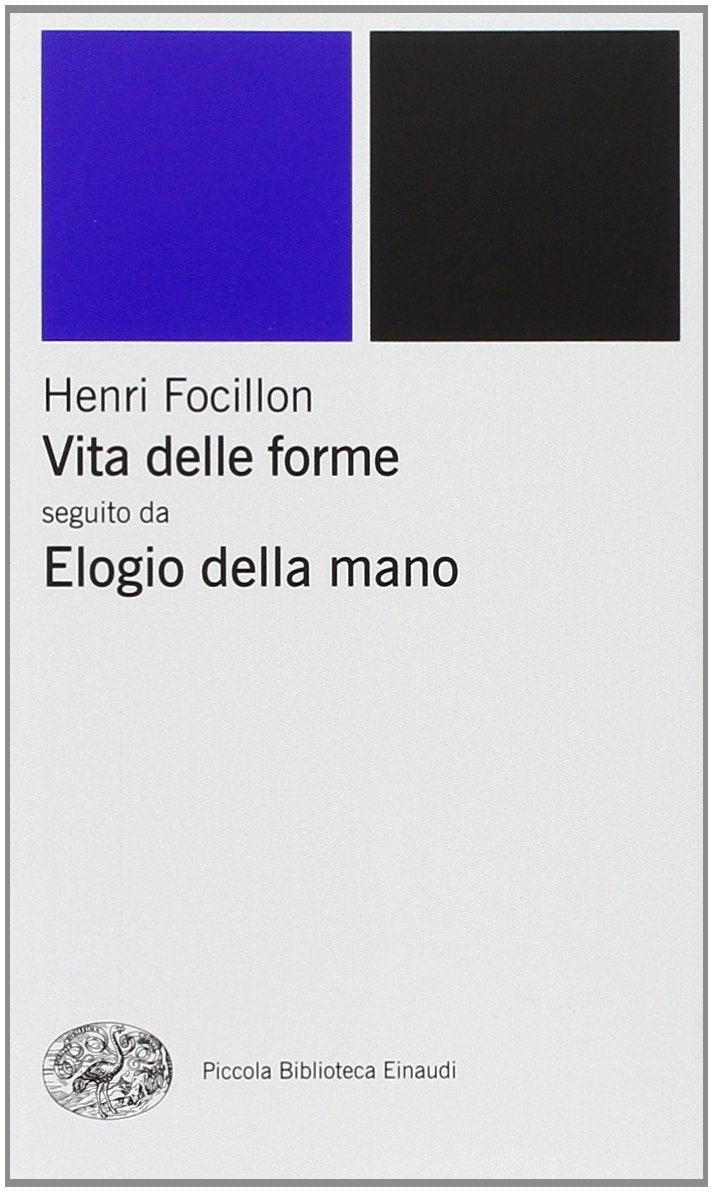 Vita delle forme-Elogio della mano book