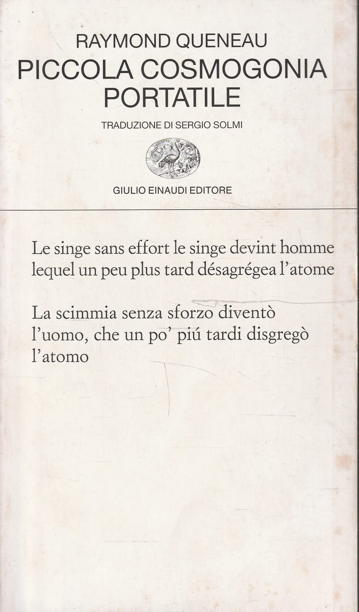 Piccola cosmogonia portatile Poetry