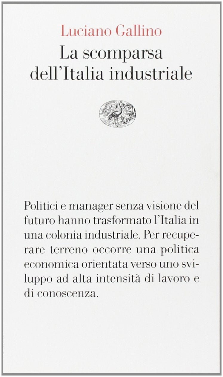 La scomparsa dell'Italia industriale book