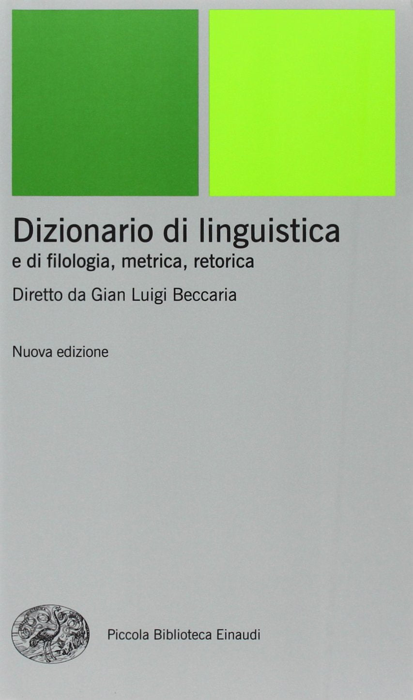 Dizionario di linguistica e di filologia, metrica, retorica Social Sciences