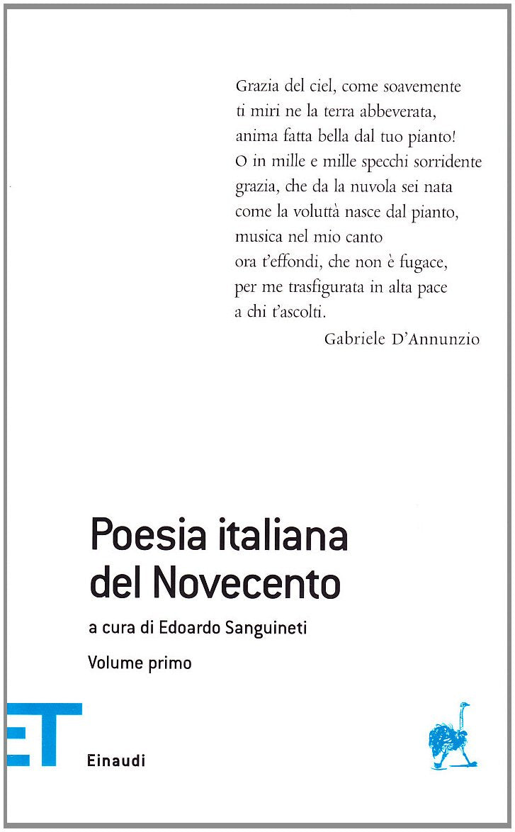 Poesia italiana del Novecento Poetry