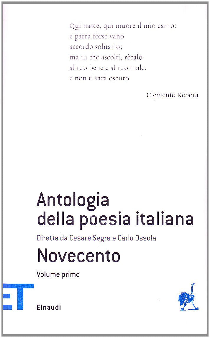 Antologia della poesia italiana. Novecento book