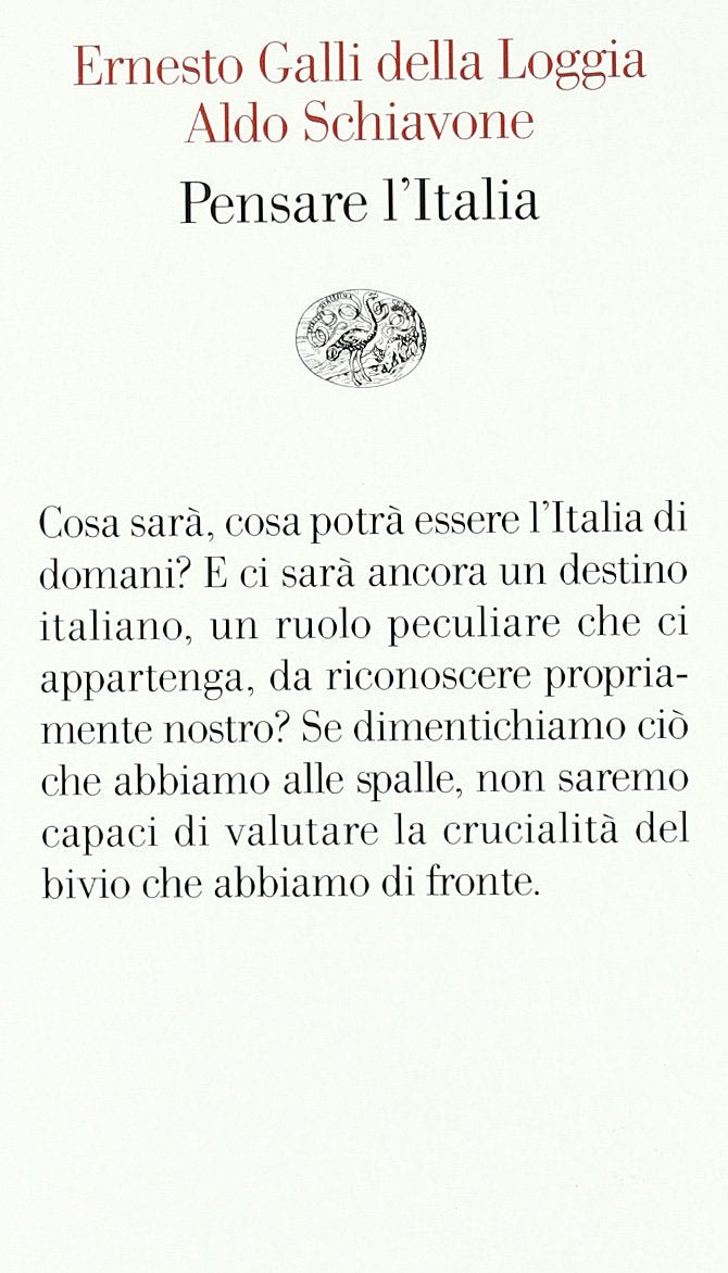 Pensare l'Italia (Vele, Band 68) Politics & History